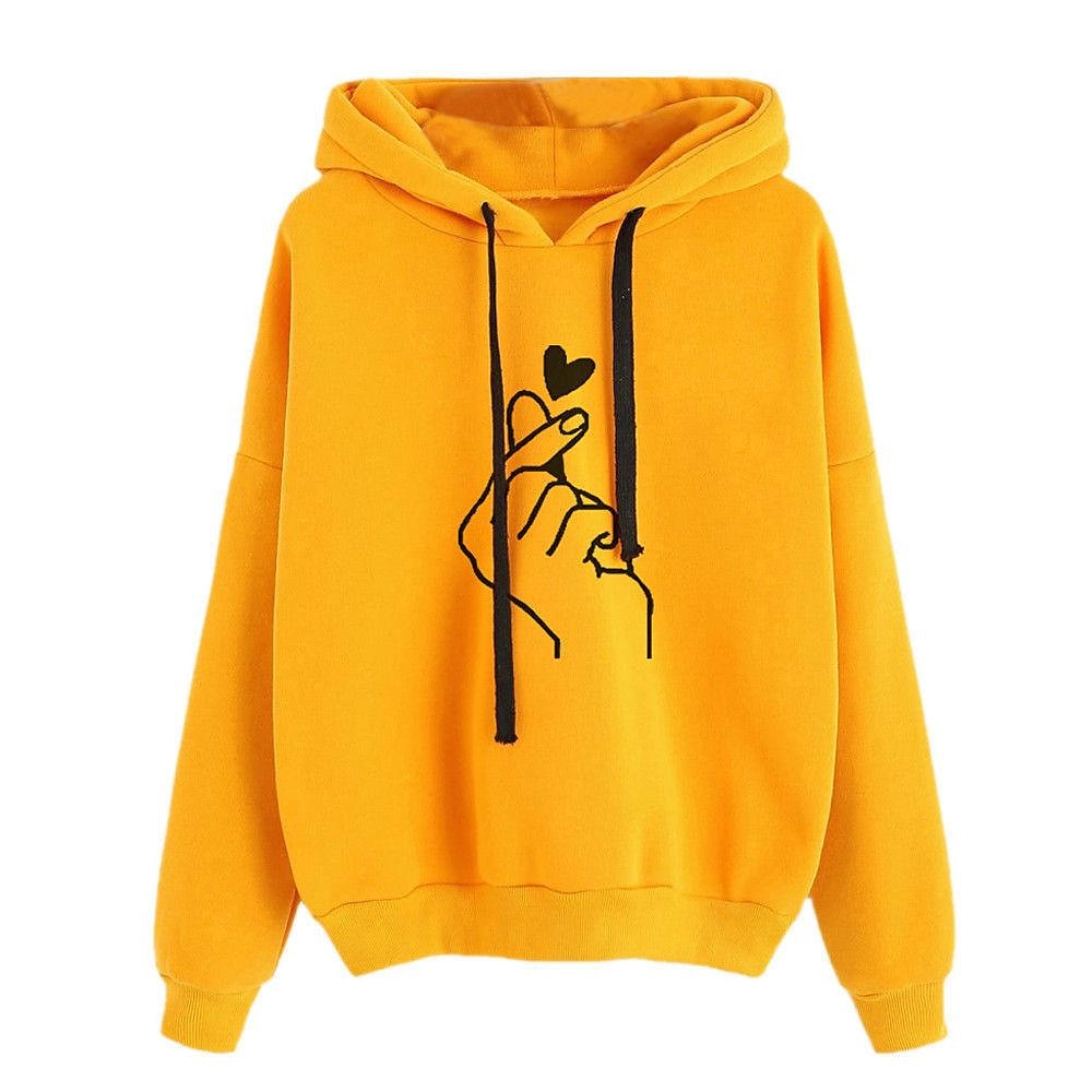 Women's Hoodie Sweatshirt Pullover Basic Graphic Street Casual Hoodie Drawstring Long Sleeve Black Yellow Pink Red Grey Fall & Winter 2025 - $15.99 –P8
