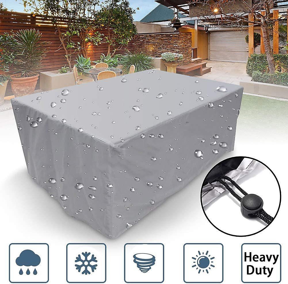 Patio Furniture Cover  210d Oxford Cloth Outdoor Silver Furniture Cover Garden Waterproof Cover Courtyard Table And Chair Combination Dust Cover 2025 - $34.99 –P1
