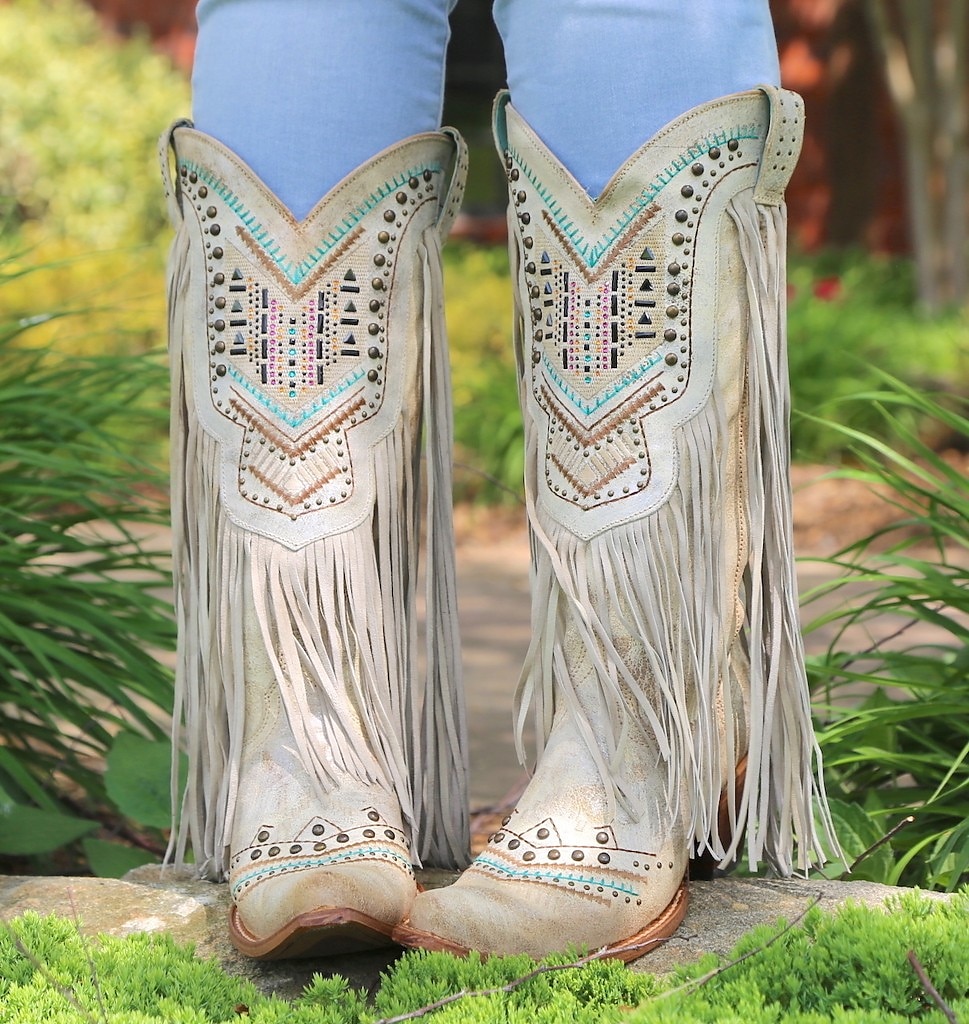 Tupsu Jaren '70 Schoenen Westerse laars Vierkante Teen Hippie Cowboy Dames Maskerade Feest / Uitgaan Prideparade Trots maand Volwassenen Schoenen 2025 - $90.99 –P1