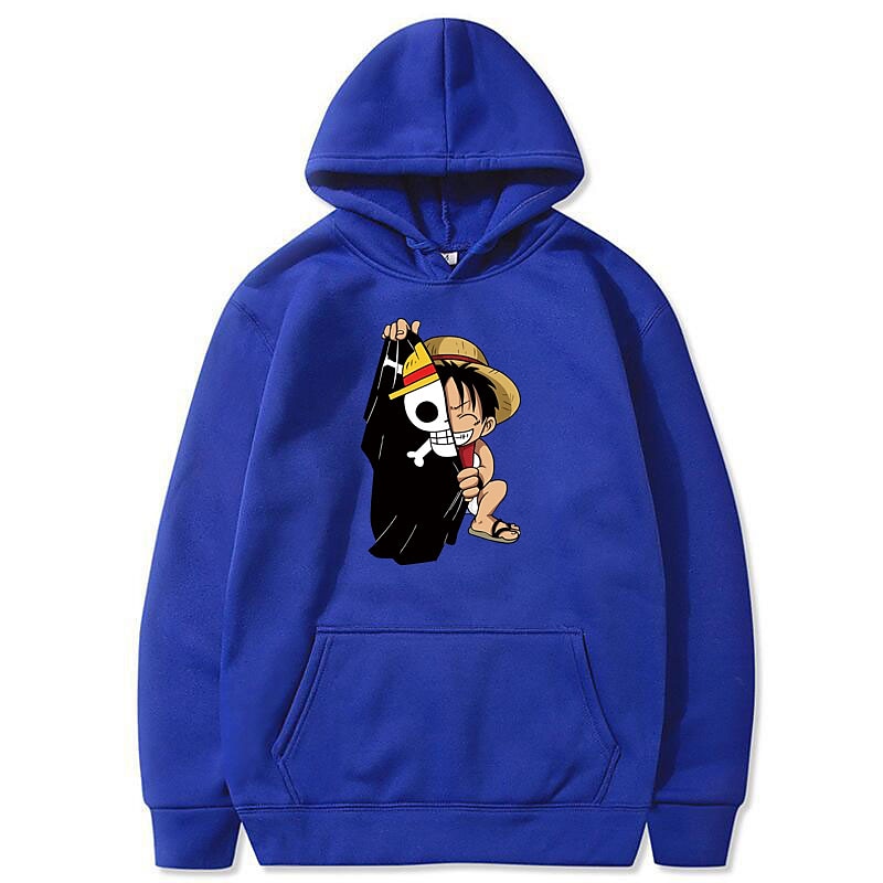 One Piece Monkey D. Luffy Hanorac cu Glugă Anime Desen animat Anime Buzunar frontal Grafică Pentru Pentru cupluri Bărbați Pentru femei Adulți Halloween Carnaval Ștanțare la cald Stradă Zilnic 2025 - $27.99 –P10