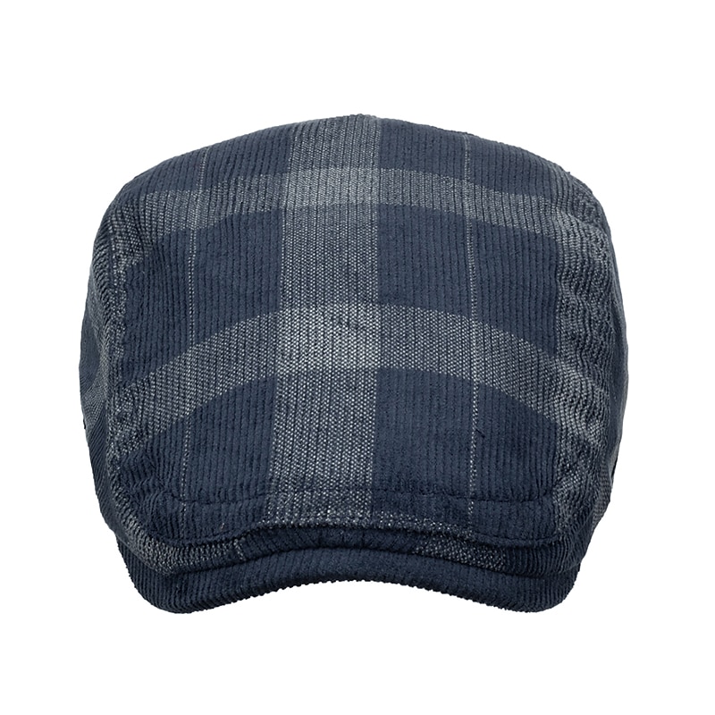 Herr Platt mössa Tweed Keps Svart Mörk marin Bomull 1920-talets mode Traditionell / Klassisk Friluftskläder Ledigt / vardag Pläd / Rutig 2025 - $14.49 –P9