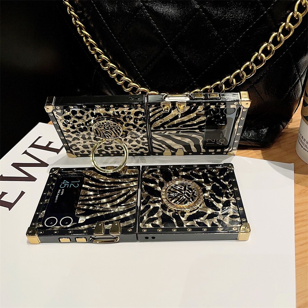טלפון מגן עבור סמסונג גלקסי Z Flip 5 Z Flip 4 Z Flip 3 מארז דק במיוחד מסגרת באמפר נפתח-נסגר מגן גוף מלא גראפי TPU 2025 - $17.99 –P4