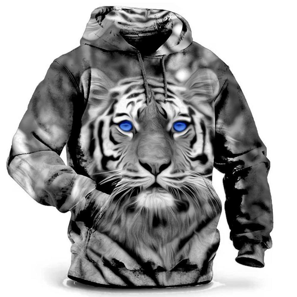 Per uomo Lupo Stampa 3D Felpa con Cappuccio Felpa con cappuccio Felpe con cappuccio Manica Lunga Felpa con cappuccio Con Cappuccio Moda Vacanza Lavoro Abbigliamento quotidiano Grigio verde Bianco e del 2025 a $13.99 –P14