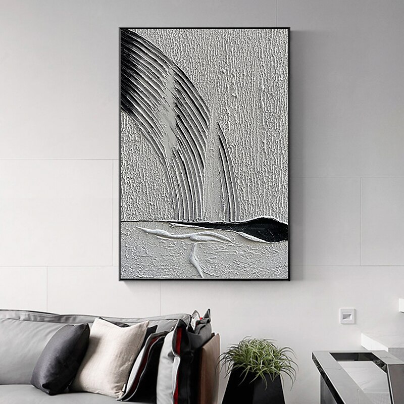 oljemålning handgjorda handmålade väggkonst abstrakt canvas målning heminredning dekor sträckt ram redo att hänga 2025 - $141.99 –P3
