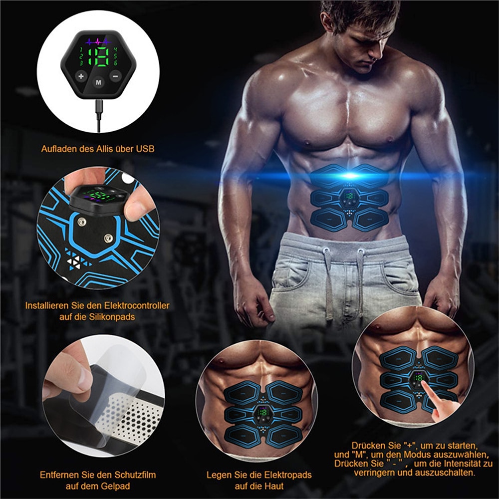 Trainer EMS Buikspier Stimulator Heup Trainer Slimme Spieren Elektrostimulator Toner Voor Fitness Vet Verbranden Gewichtsverlies Valentijnsdagcadeau 2026 - $37.99 –P7