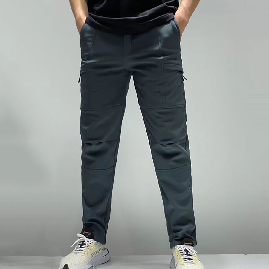 Per uomo Pantaloni da escursionismo impermeabili Pantaloni Foderati in Pile Pantaloni softshell Inverno Esterno Calore Termico Fodera in Pile Impermeabile Antivento Pantaloni Nero Blu marino Pile del 2025 a $48.99 –P7