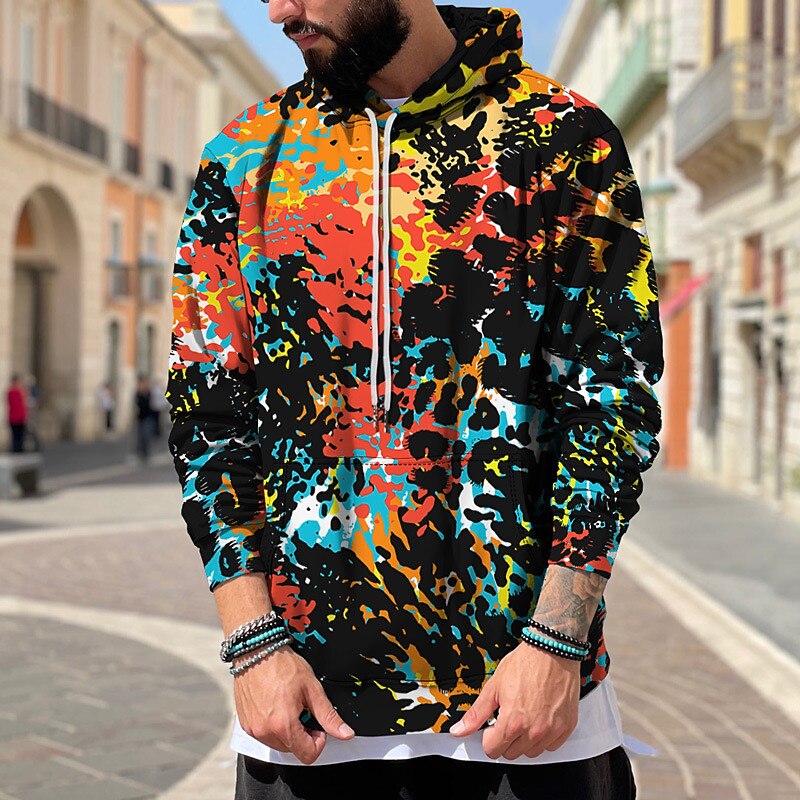 Hombre Arco iris Estampados Sudadera Sudaderas Sudadera Con Capucha Manga Larga Sudadera con capucha Con Capucha Ropa de calle Impresión 3D Diario Deportes Negro Rojo Estampado Primavera & Otoño 2025 - $29.99 –P2