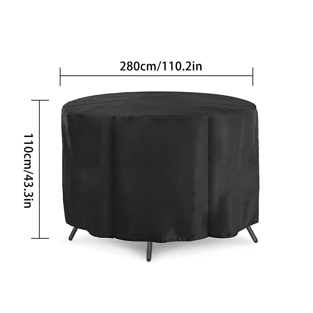 husă pentru mobilier de exterior 210d pânză oxford husă de mobilier pentru masă și scaun pentru grădină rotundă în aer liber husă de protecție mobilă de grădină masă rotundă husă rezistentă la apă și praf 2026 - $37.99 –P3