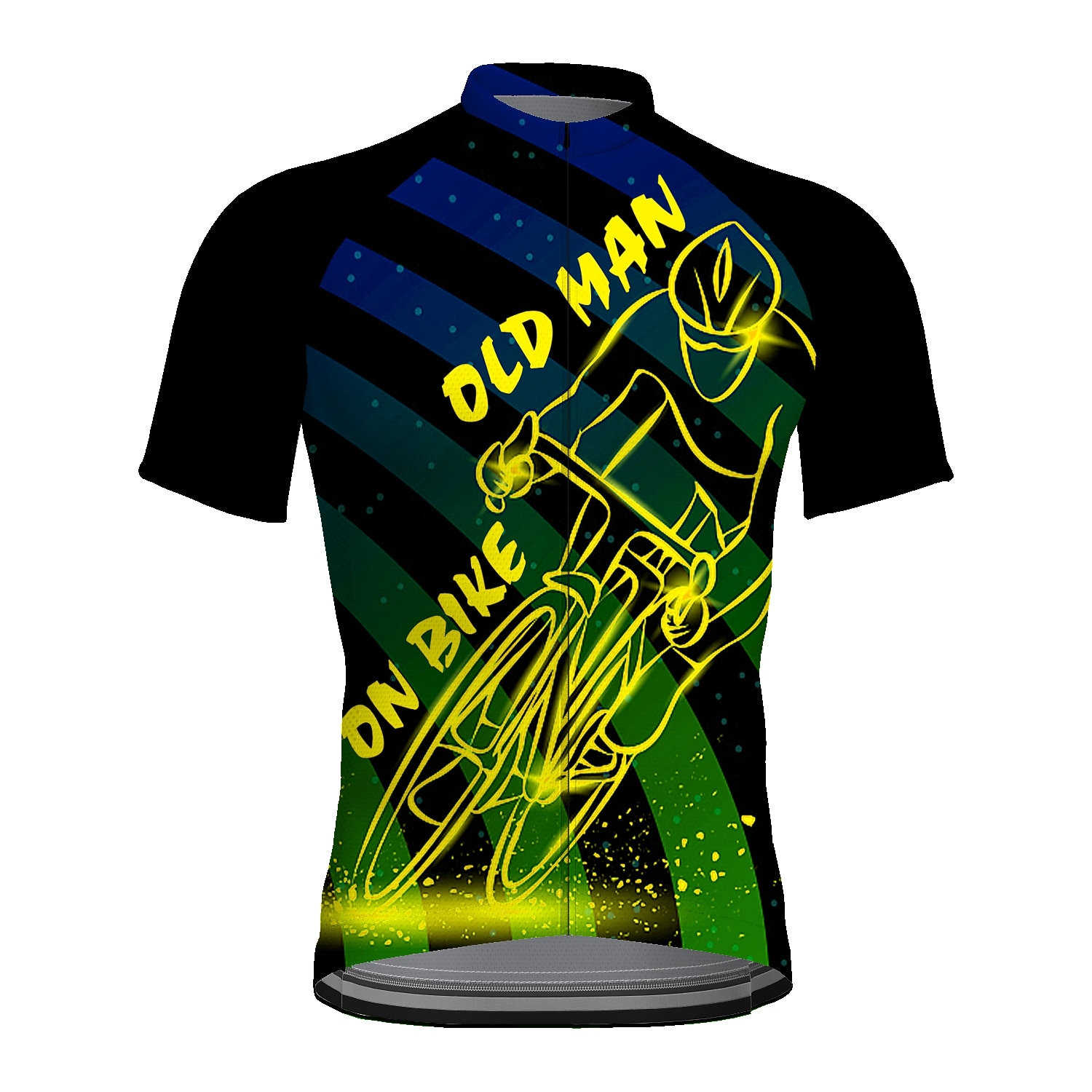 Per uomo Maglia da Ciclismo Grafico Divertente VECCHIO IN BICICLETTA Manica Corta Bicicletta Maglia Top con 3 tasche posteriori Mountain Bike MTB Ciclismo su strada Asciugatura Rapida Strisce del 2026 a $30.99 –P10