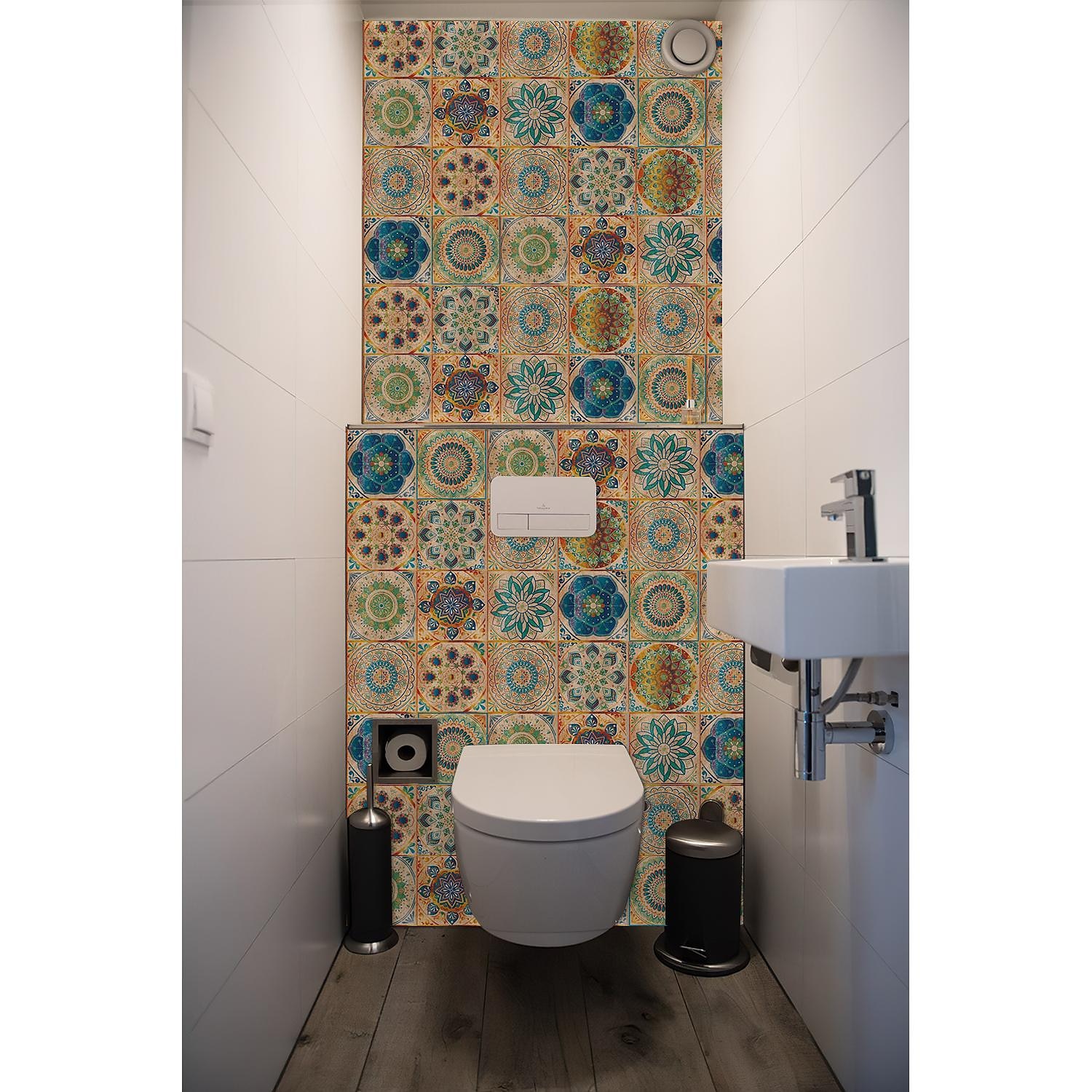 24 uds/48 Uds pegatinas de azulejos cocina creativa baño sala de estar pegatinas de pared autoadhesivas impermeables pegatinas de azulejos de moda 2025 - $13.99 –P15