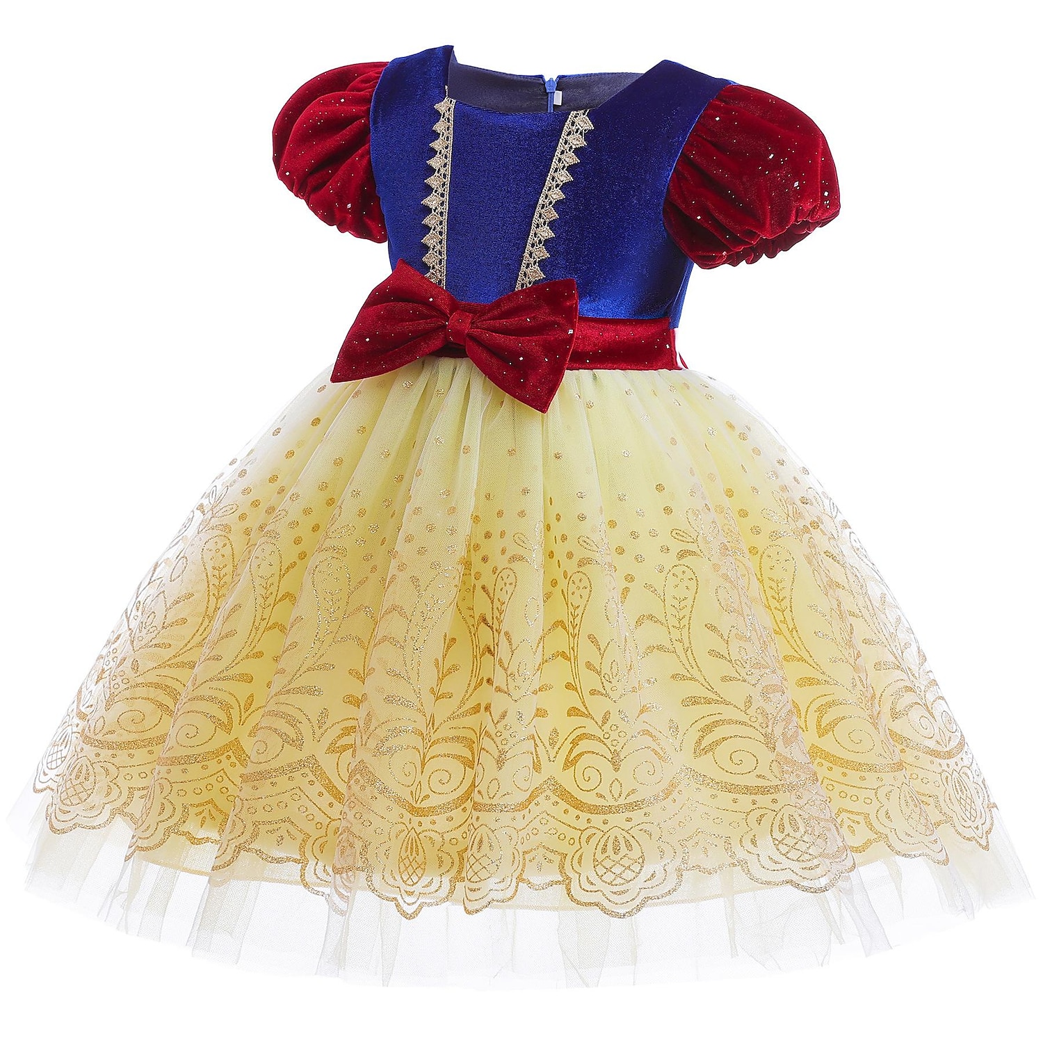Snow White and the Seven Dwarfs Snow White Fairytale Princess Flower Girl  Dress Theme Party Costume Tulle Dresses Girls' Movie Cosplay Halloween Blue  Dress Masquerade Costumes 2026 - AU $44.29