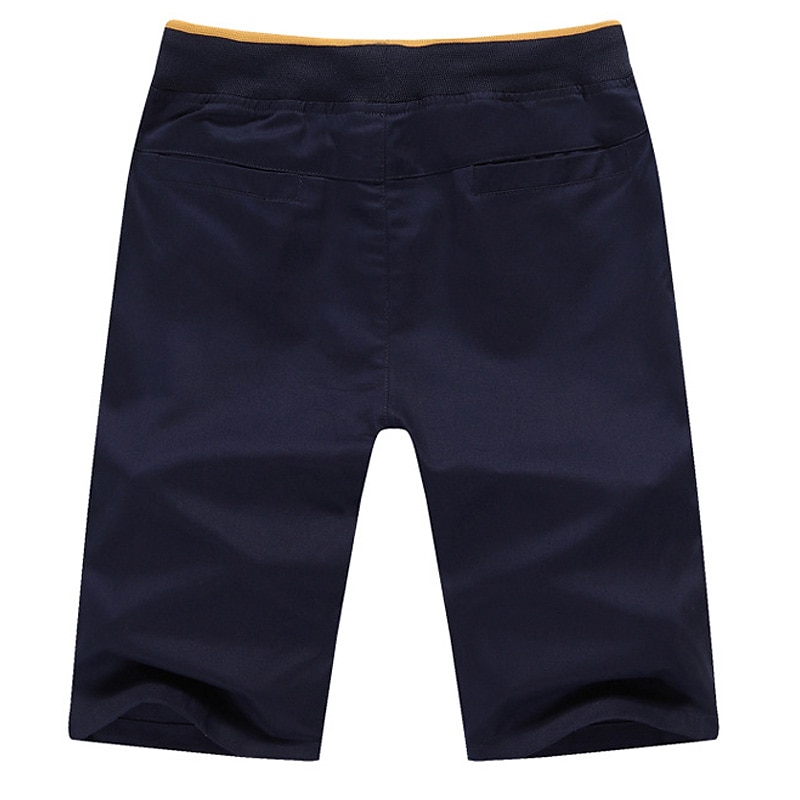 Men's Bermuda shorts Workout Shorts Golf Shorts Drawstring Elastic Waist Plain Outdoor Going out Cotton Blend Fashion Streetwear Red Sky Blue Micro-elastic 2025 - $16.49 –P7