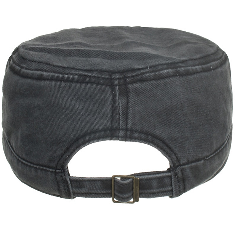 Per uomo Berretto militare Cappello da cadetto Nero Blu marino scuro Cotone Di tendenza Moderno Abbigliamento per il tempo libero Casual / quotidiano Liscio del 2025 a $18.99 –P8