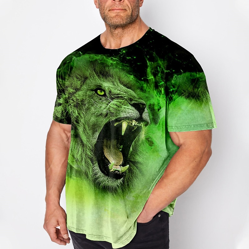 Per uomo Plus Size maglietta Grande e alto Pop art Girocollo Stampa Manica corta Primavera estate Vintage Di tendenza Streetwear Essenziale Informale Sport Top del 2026 a $20.99 –P2