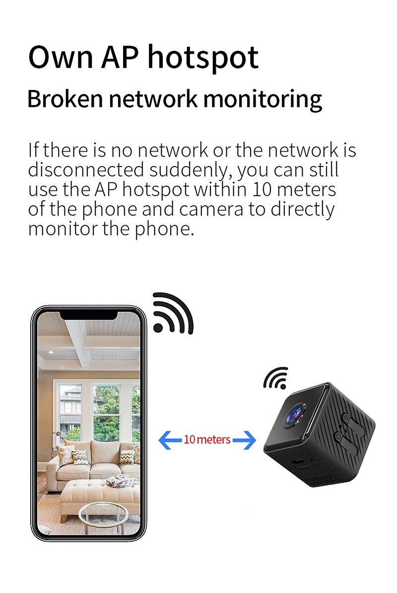 New X2 Mini Camera HD 1080P WiFi IP Camera Home Security Night Vision Wireless Remote Surveillance Camera Mini Cameras 2025 - $27.99 –P5