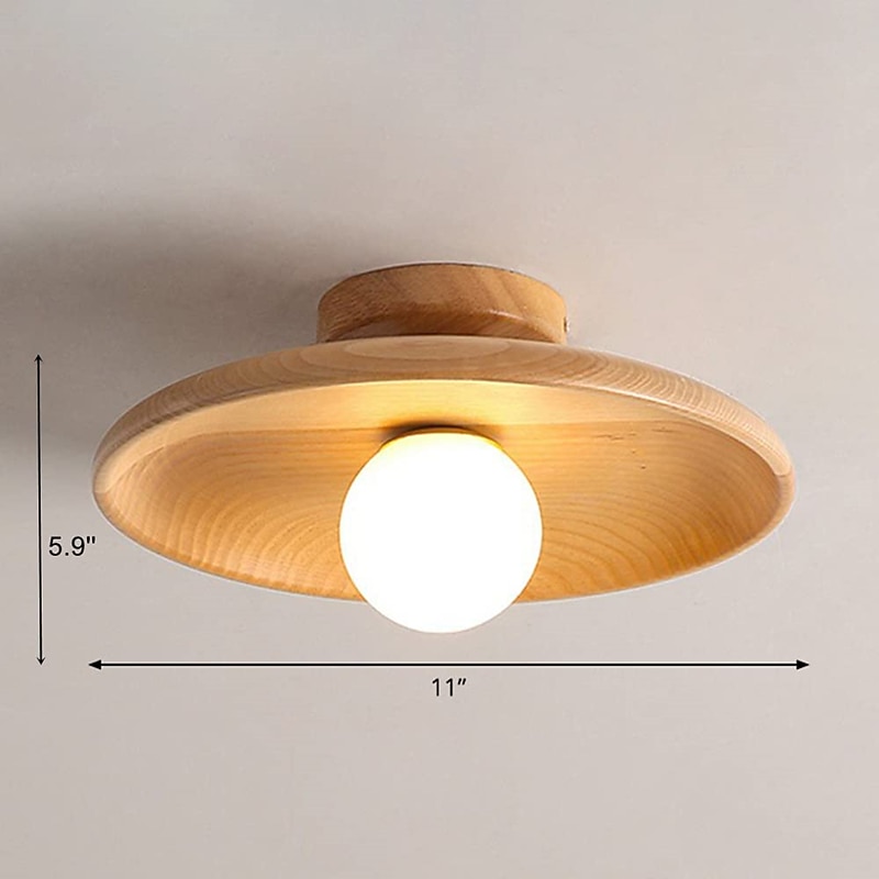 led-plafondlampen 18 cm hallicht gangpadlicht aluminium kristal vintage stijl stijlvolle Scandinavische stijl warm licht 2025 - $57.99 –P2