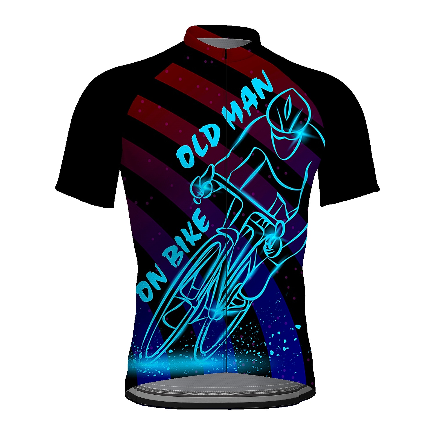 Per uomo Maglia da Ciclismo Grafico Divertente VECCHIO IN BICICLETTA Manica Corta Bicicletta Maglia Top con 3 tasche posteriori Mountain Bike MTB Ciclismo su strada Asciugatura Rapida Strisce del 2026 a $30.99 –P12