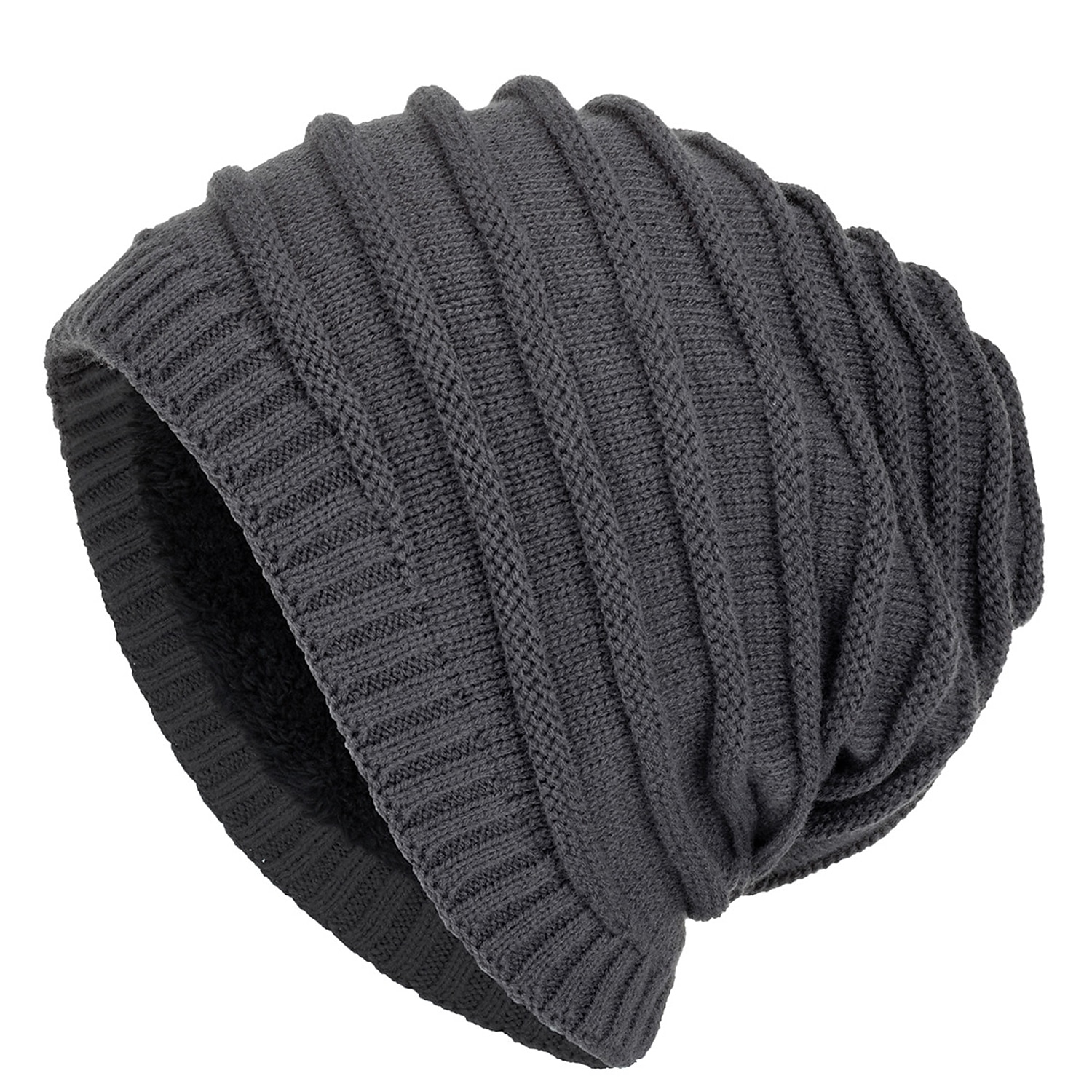 Herr Mössa Vinter hattar Holk Sticka manschetter Svart Vin Akrylik Fiber Stickat Fleece Mode Traditionell / Klassisk Friluftskläder Ledigt / vardag Slät Varm 2025 - $16.49 –P4