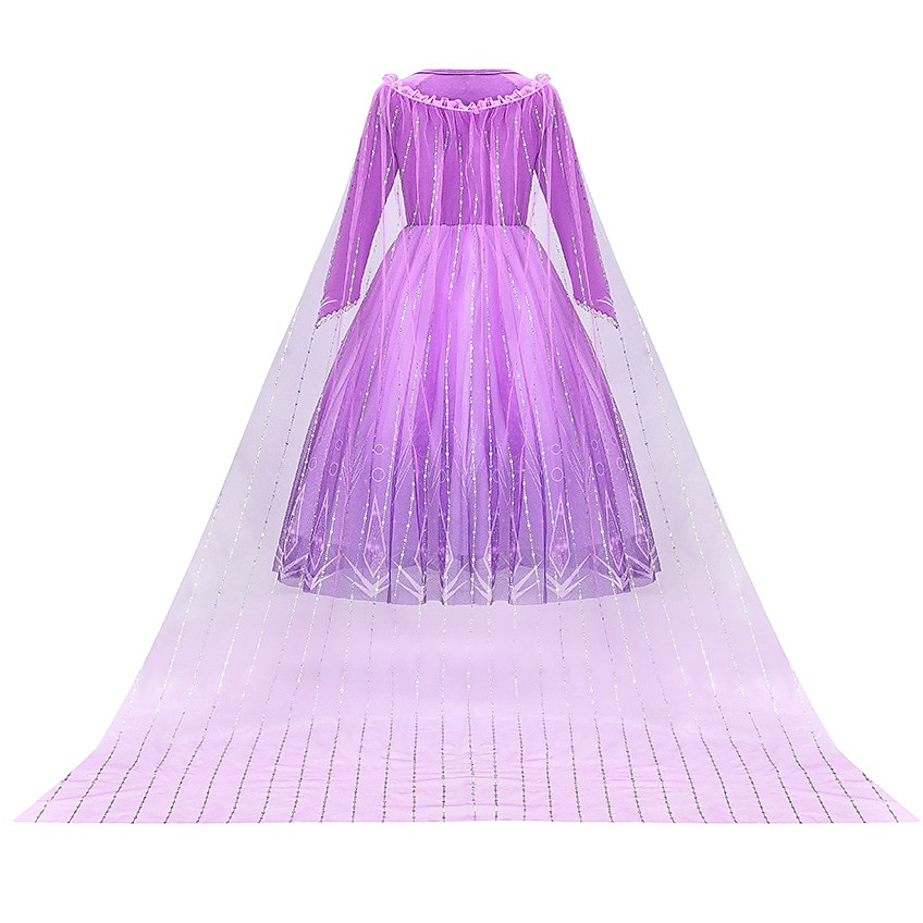 Semaine du livre 2026 La Reine des Neiges Glacial Conte de Fées Princesse Anna Robe de demoiselle d'honneur Costume de soirée à thème Robes en tulle Cosplay for Fille Enfant Noël Carnaval Mascarade de 2026 ? $51.39 –P6
