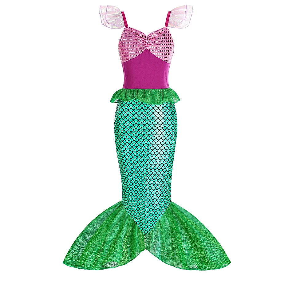 Malá mořská víla Malá mořská víla Aqua Princess Šaty Téma Party Kostým cosplay Filmové kostýmy for Dívčí Dětské Karneval Plesová maškaráda 2025 - $22.99 –P1