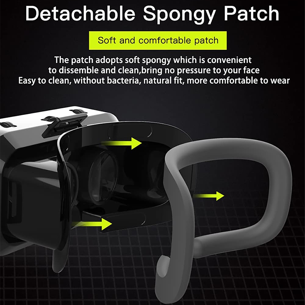 VR Headset Without Remote Control Compatible iPhone & Android Phones in 3.5"-7.2" Screen Lightweight & Adjustable HD 3D Virtual Reality Glasses 2025 - $27.99 –P6