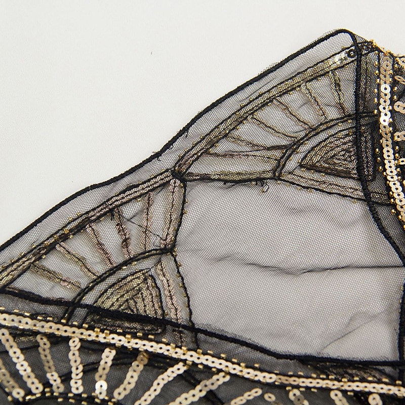 Loucos anos 20 Anos 20 Vestido Coquetel Xales estilo melindrosa O Grande Gatsby Convidado do casamento Paetês Franjas Fantasia Mulheres Dia Das Bruxas Carnaval Baile de Máscaras Casamento Convidado de 2026 por $52.99 –P6