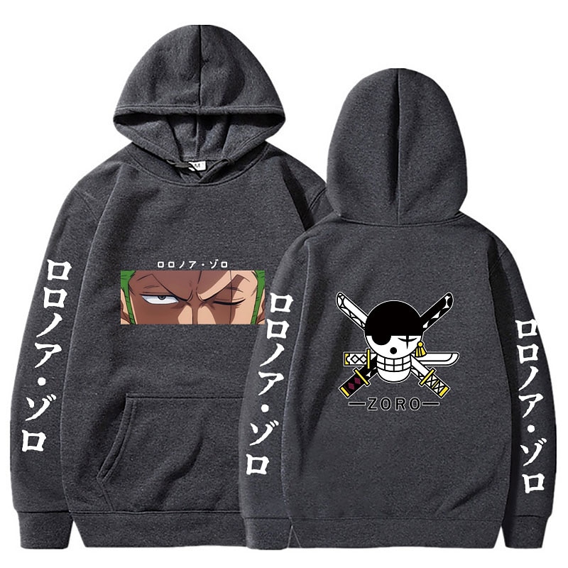 set con roronoa zoro felpa oversize con cappuccio e bracciale in pu calzini 3 pezzi abiti one piece scimmia d. stampe grafiche anime rufy che stampano stile harajuku per uomo, donna, adulto, unisex, del 2025 a $39.99 –P9