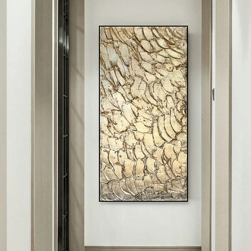 pintura a óleo artesanal lona decoração da arte da parede moderna textura dourada abstrata para decoração de casa pintura sem moldura enrolada de 2026 por $91.99 –P2