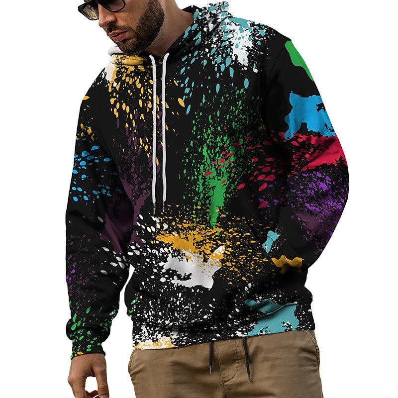 Hombre Arco iris Estampados Sudadera Sudaderas Sudadera Con Capucha Manga Larga Sudadera con capucha Con Capucha Ropa de calle Impresión 3D Diario Deportes Negro Rojo Estampado Primavera & Otoño 2025 - $29.99 –P6