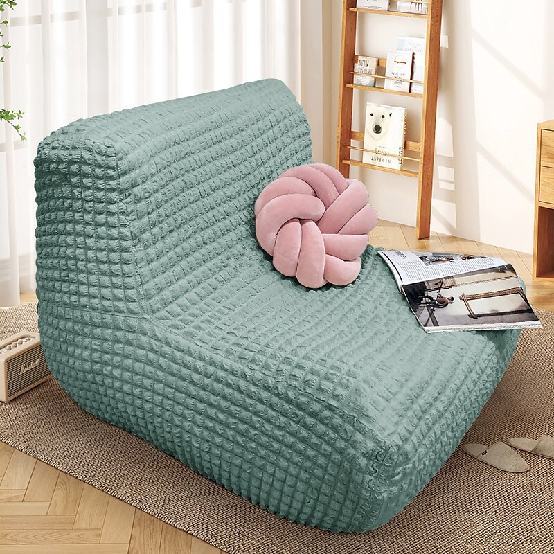 Funda para sofá individual, funda para sofá de suelo sin brazos color burdeos, funda elástica de una pieza, funda extraíble y lavable a máquina 2025 - $57.99 –P19