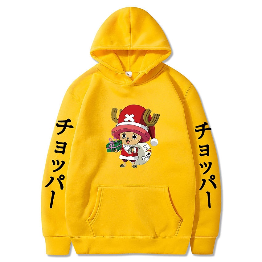 One Piece Tony Tony Chopper Felpa con cappuccio Anime Cartone animato Manga Tasca frontale Grafica Per Da coppia Per uomo Per donna Per adulto Stampa a caldo del 2025 a $27.99 –P7
