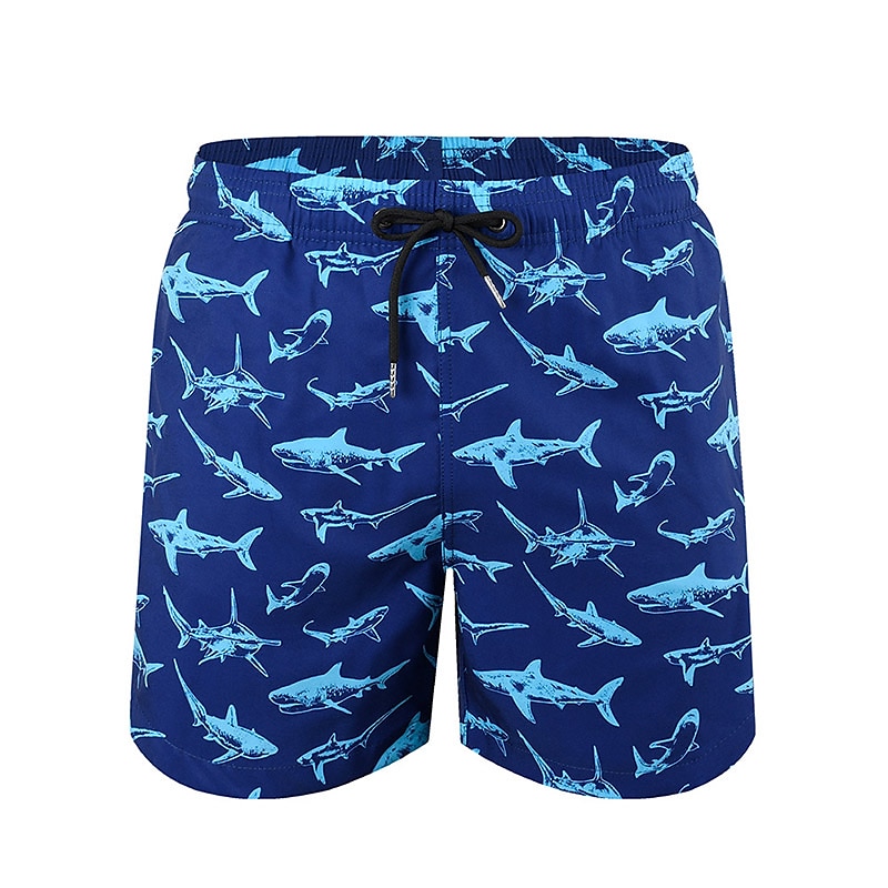 Men's Board Shorts Swim Shorts Swim Trunks Summer Shorts Drawstring Elastic Waist 2 in 1 Graphic Comfort Breathable Short Casual Holiday Beach Hawaiian Stylish Gradient blue Black 2025 - $20.99 –P14