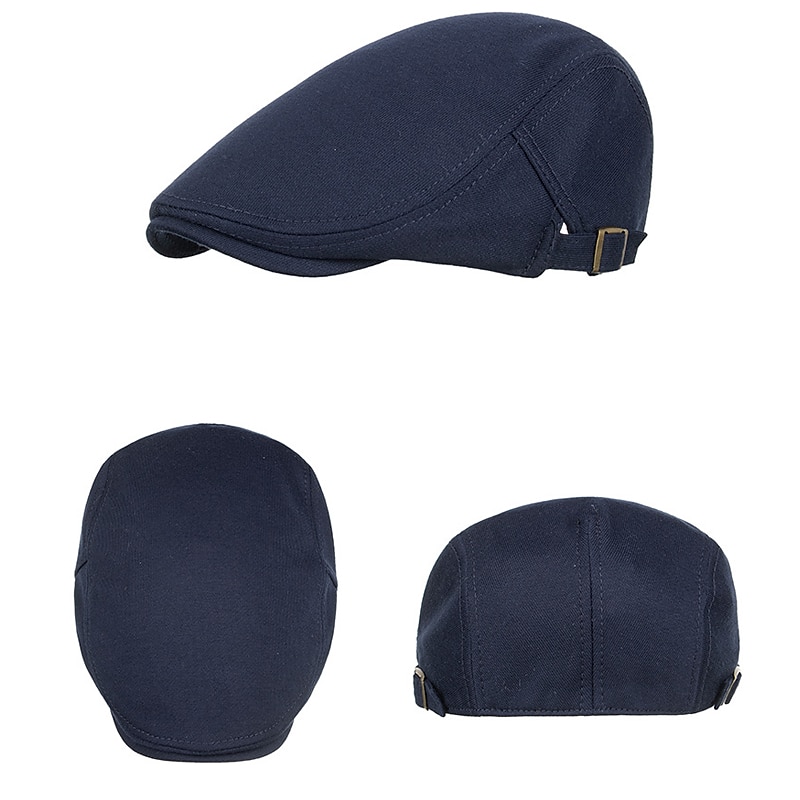 Férfi Vadászsapka Rikkancs sapka Cabbie sapka Newsboy Hat Fekete Sötét tengerészkék Pamut 1920-as évek divatja Modern Kortárs Kedves Odjeća za aktivnosti na otvorenom Alkalmi / Napi Sima Klasszikus 2025 - $16.49 –P6
