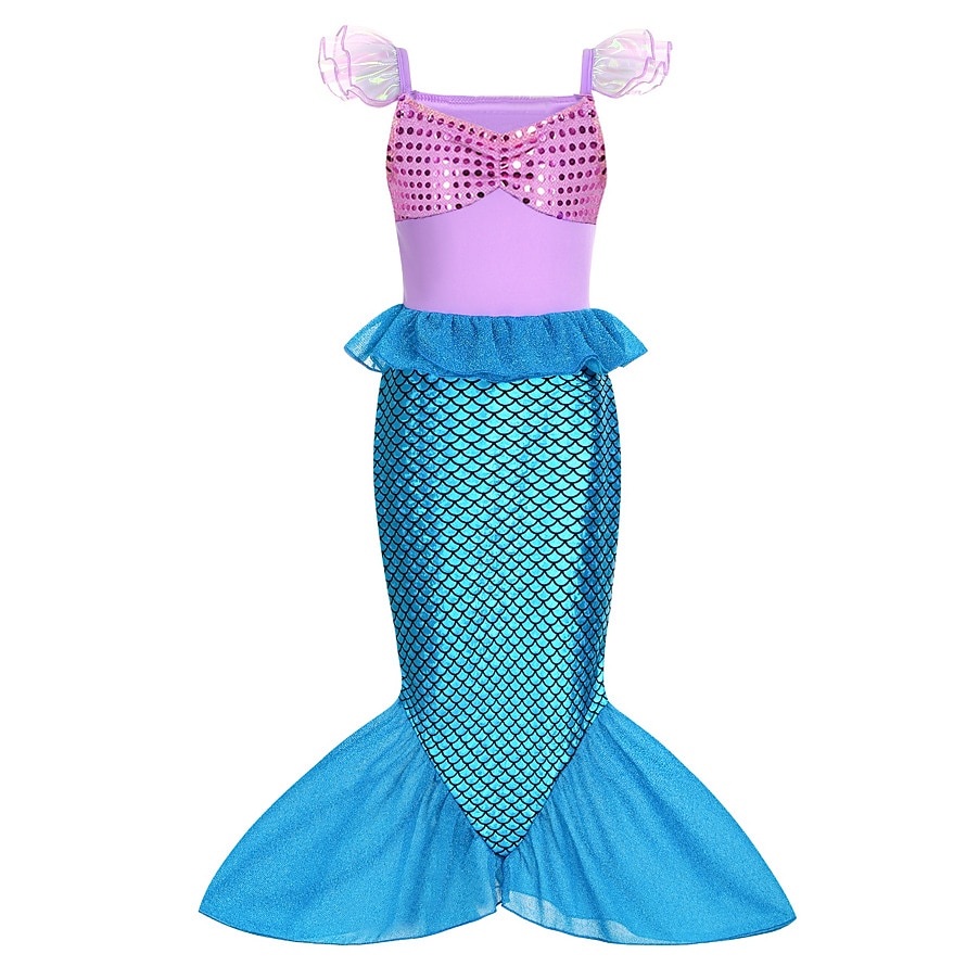 Malá mořská víla Malá mořská víla Aqua Princess Šaty Téma Party Kostým cosplay Filmové kostýmy for Dívčí Dětské Karneval Plesová maškaráda 2025 - $22.99 –P4