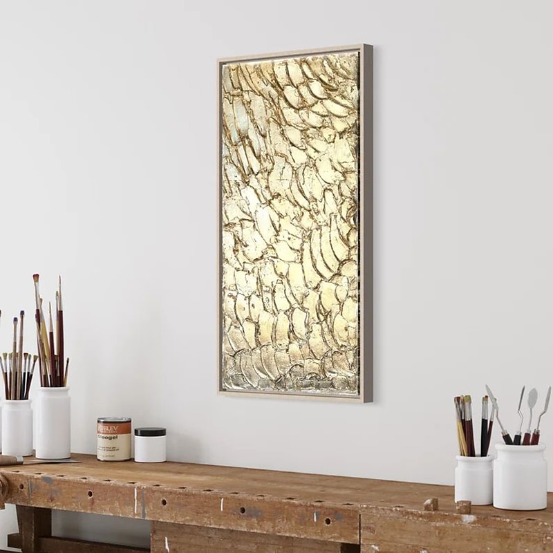 pintura a óleo artesanal lona decoração da arte da parede moderna textura dourada abstrata para decoração de casa pintura sem moldura enrolada de 2026 por $91.99 –P4