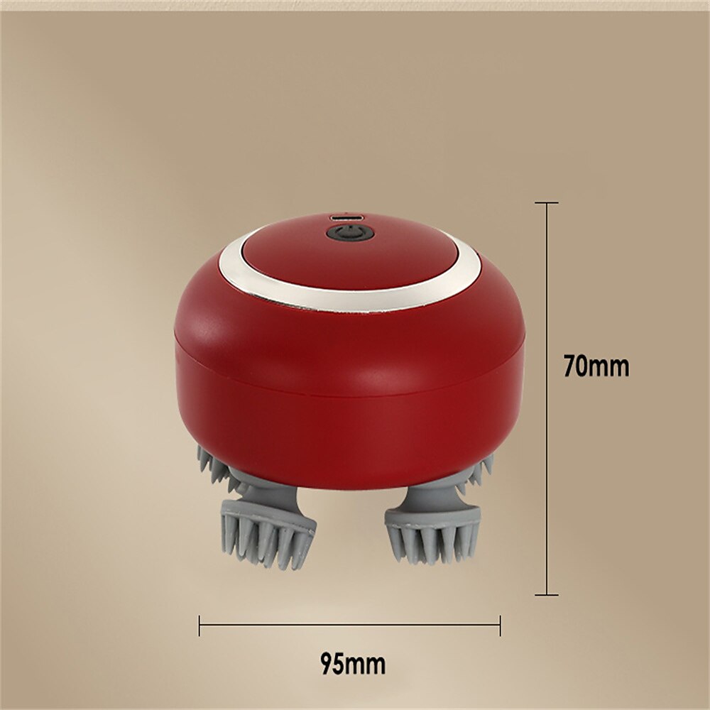 Electric Scalp Massager With Red Light and Vibration Heated Handheld Head Massager For Hair Growth Stress Relief Body Massage 2025 - $23.99 –P13