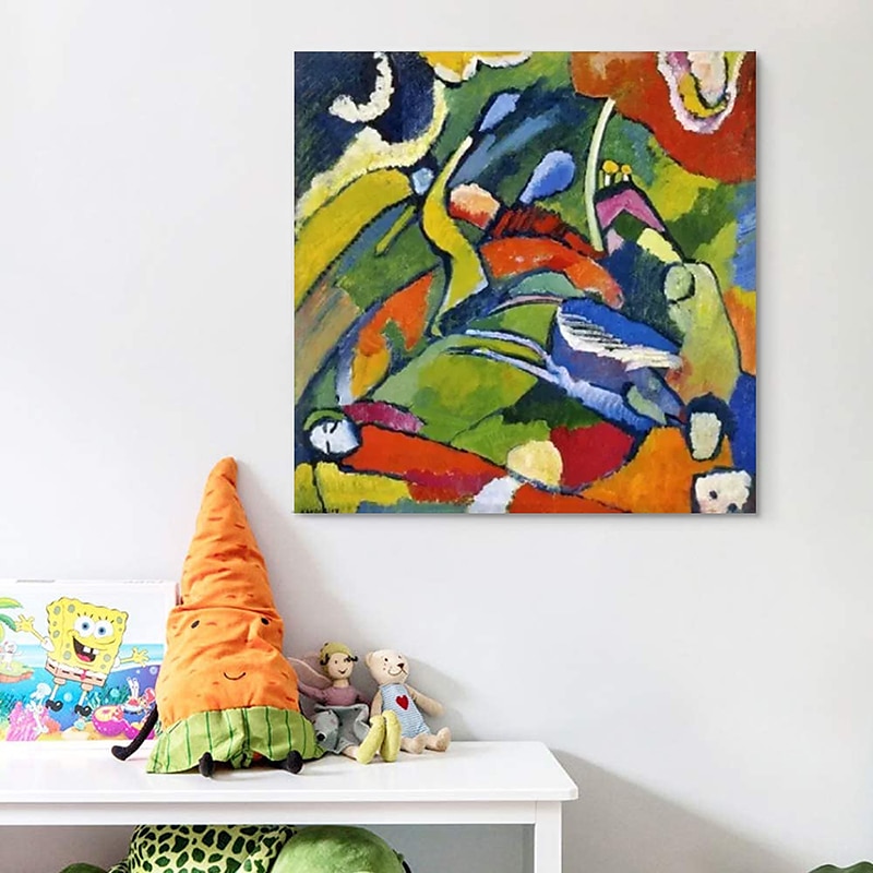 Famous Oil Painting Canvas Wall Art Decoration Wassily Kandinsky Abstract for Home Decor Rolled Frameless Unstretched Painting 2025 - GBP £64.38 –P3