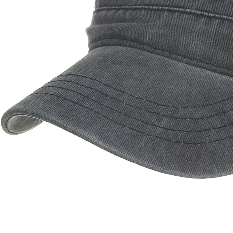 Per uomo Berretto militare Cappello da cadetto Nero Blu marino scuro Cotone Di tendenza Moderno Abbigliamento per il tempo libero Casual / quotidiano Liscio del 2025 a $18.99 –P7