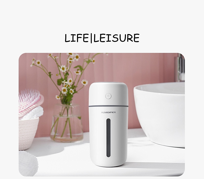 Projection Light Air Humidifier Wireless Ultrasonic Aroma Diffuser