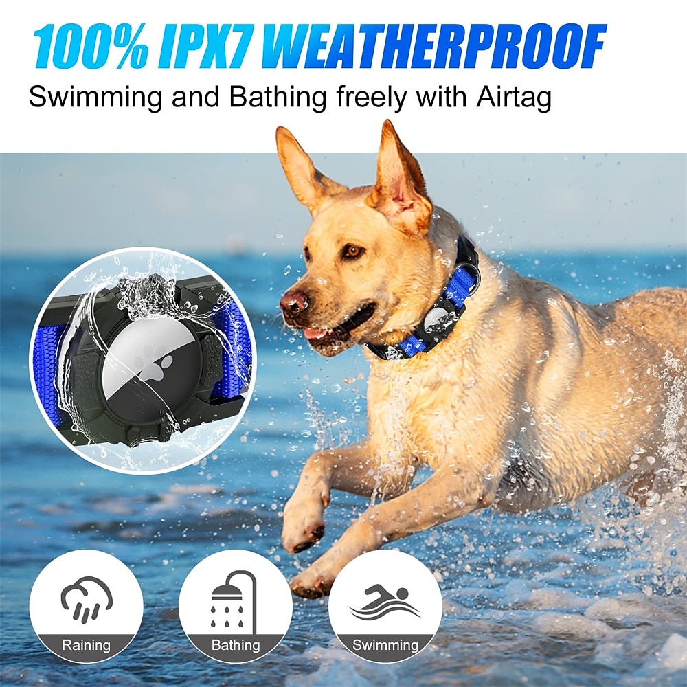 LED Dog Collar with AirTag Holder – IPX7 Waterproof USB-C Rechargeable Glow Nylon Pet Collar for Small Dogs & Puppies, Light Up Flashing for Night Walking 2026 - $20.16 –P7