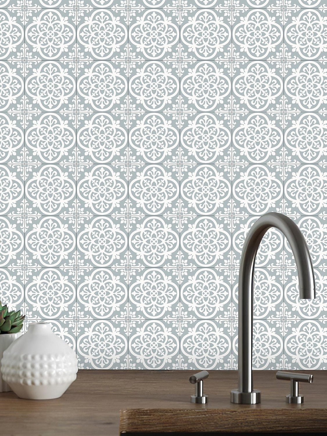 Vintage Self-Adhesive Tile Sticker Square Peel and Stick Non-Slip Waterproof Removable PVC Bathroom Kitchen Home Decor Floor Wall Stair Tile Sticker 2025 - $13.99 –P19