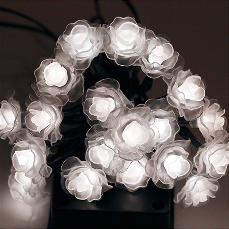 utendørs vanntette solenergi-roselys 12m-100leds 7m-50leds 6,5m-30leds valentinsdag bryllupsfest utendørs hagedekorasjon 2025 - $14.99 –P9
