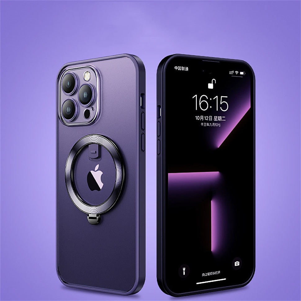 телефон Кейс для Назначение iPhone 15 14 Pro Max Plus 13 12 11 Pro Max С Магсейф Откидная подножка Матовый матовый Защита от удара ПК 2025 - $25.99 –P12
