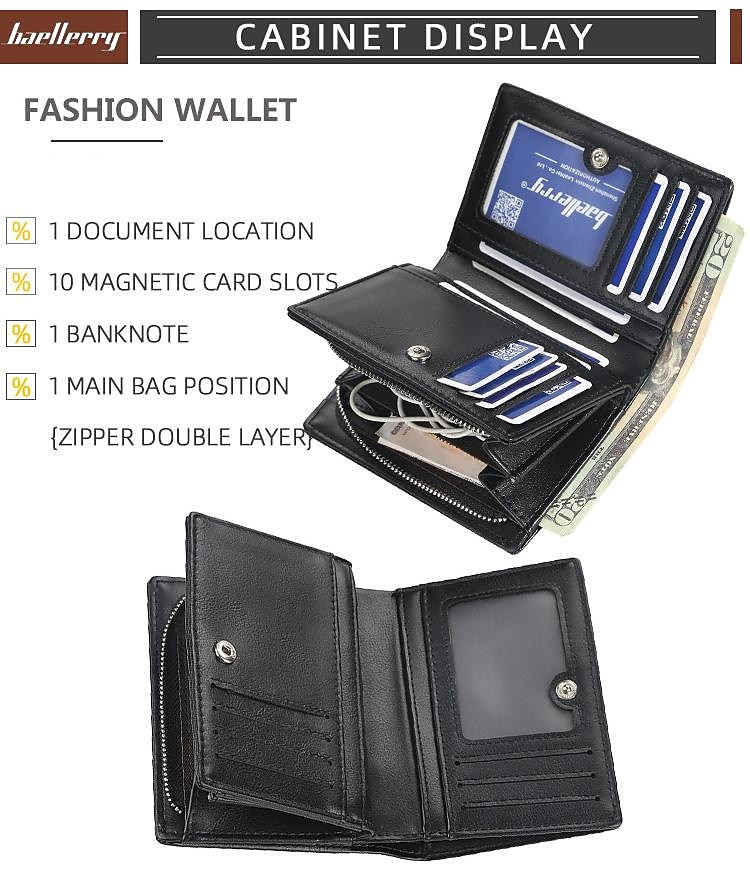 2026年 クレジットカードホルダー ウォレット PUレザー 名刺ホルダー 防水 マルチクレジットカード保護 メンズウォレット  コレクション – $18.99 –P7