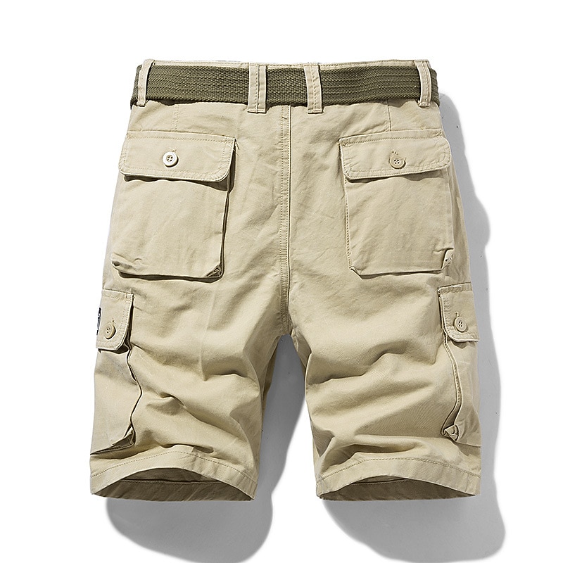 Herren Cargo Shorts Kurze Hosen Shorts Kurze Hosen Multi Pocket Gerade geschnitten Bedruckt Einfarbig Komfort tragbar Knielänge Outdoor Täglich Sport Stilvoll Schwarz Blau 2026 - $26.99 –P12