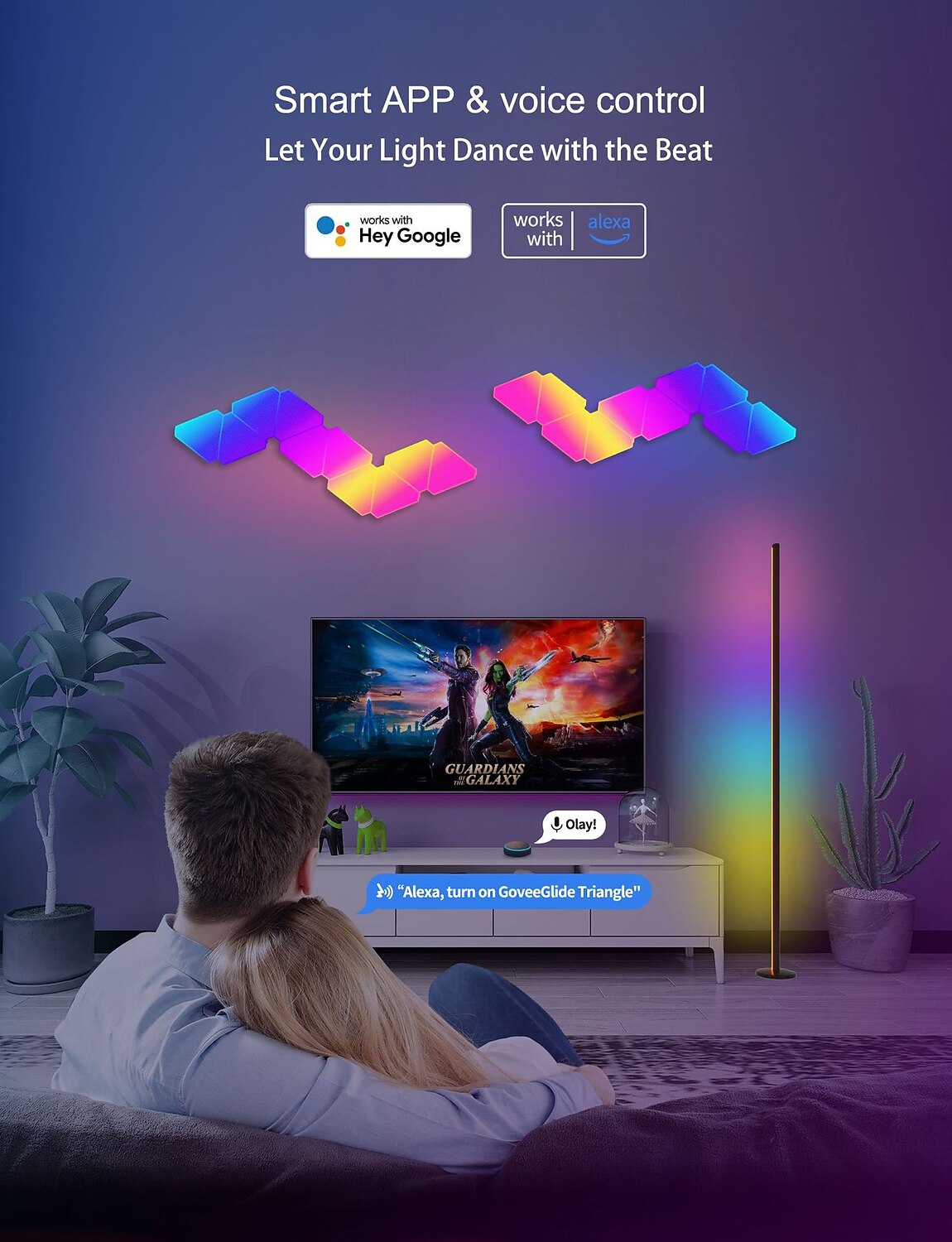 LED Floor Lamp RGB Atmosphere Lamp Tuya Smart Wifi Wall Corner Lamp Disassembly and Assembly Atmosphere Lamp 2025 - $69.99 –P5