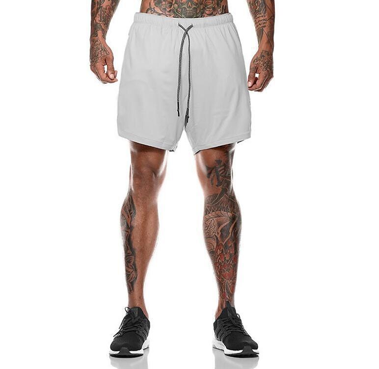 Men's Running Shorts Athletic Shorts Drawstring Side Pockets