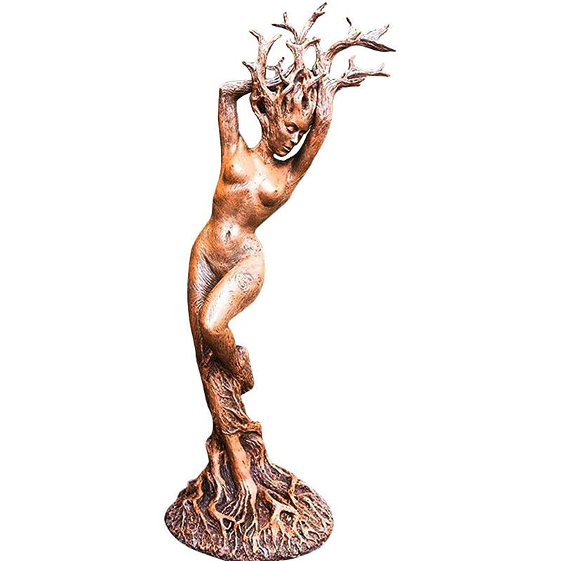 Resin Dryade Statue Figures, Dryade Ornament, Goddess Statue, God or Goddess of the Tree Statue, Craft Statue Model Sculptures Home Decor Sculpture Gift, Garden Craft Garden Park Decoration 2025 - $10.49 –P8