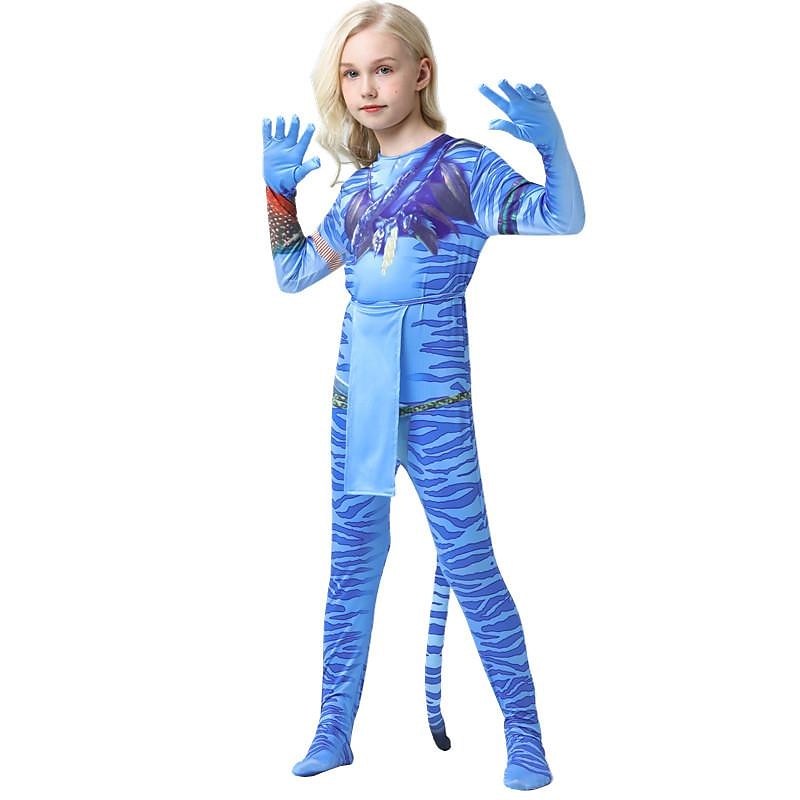 Avatar: The Way of Water Neytiri Jake Sully Zentai-kostymer Cosplay-kostym Film-cosplay for Pojkar Flickor Barn Karnival 2025 - $37.99 –P3