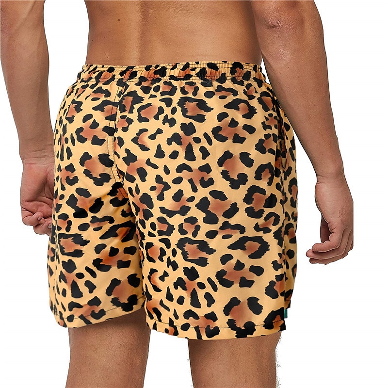 Men Swim Trunks Board Shorts With Leopard Pattern for Beach -  Sweden